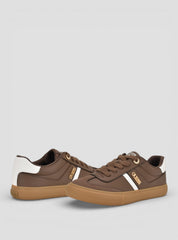 Guess Womens Loui Sneakers In Dark Brown