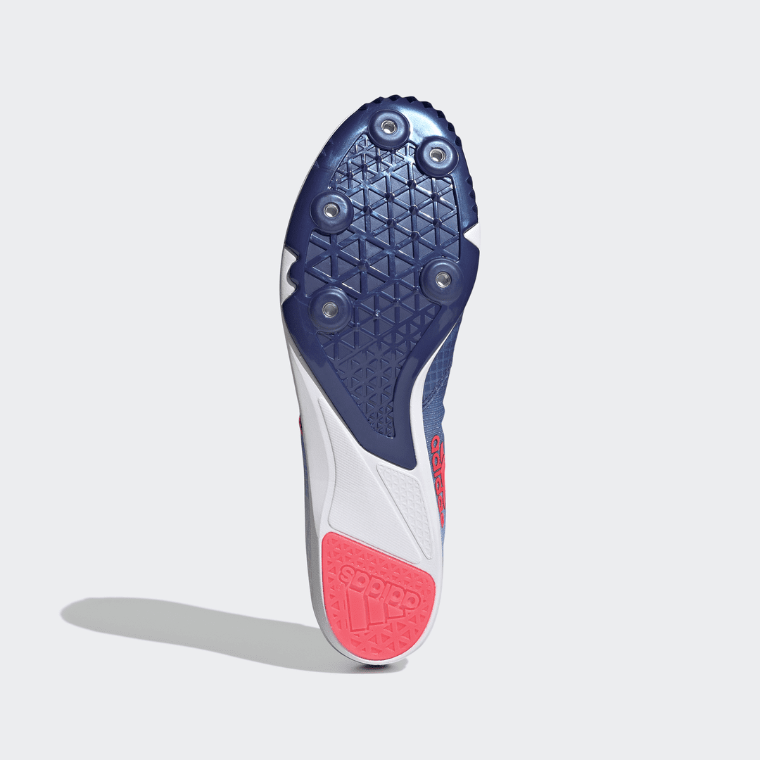 Adidas Unisex Distancestar Shoes In Legacy Indigo / Turbo / Blue Rush