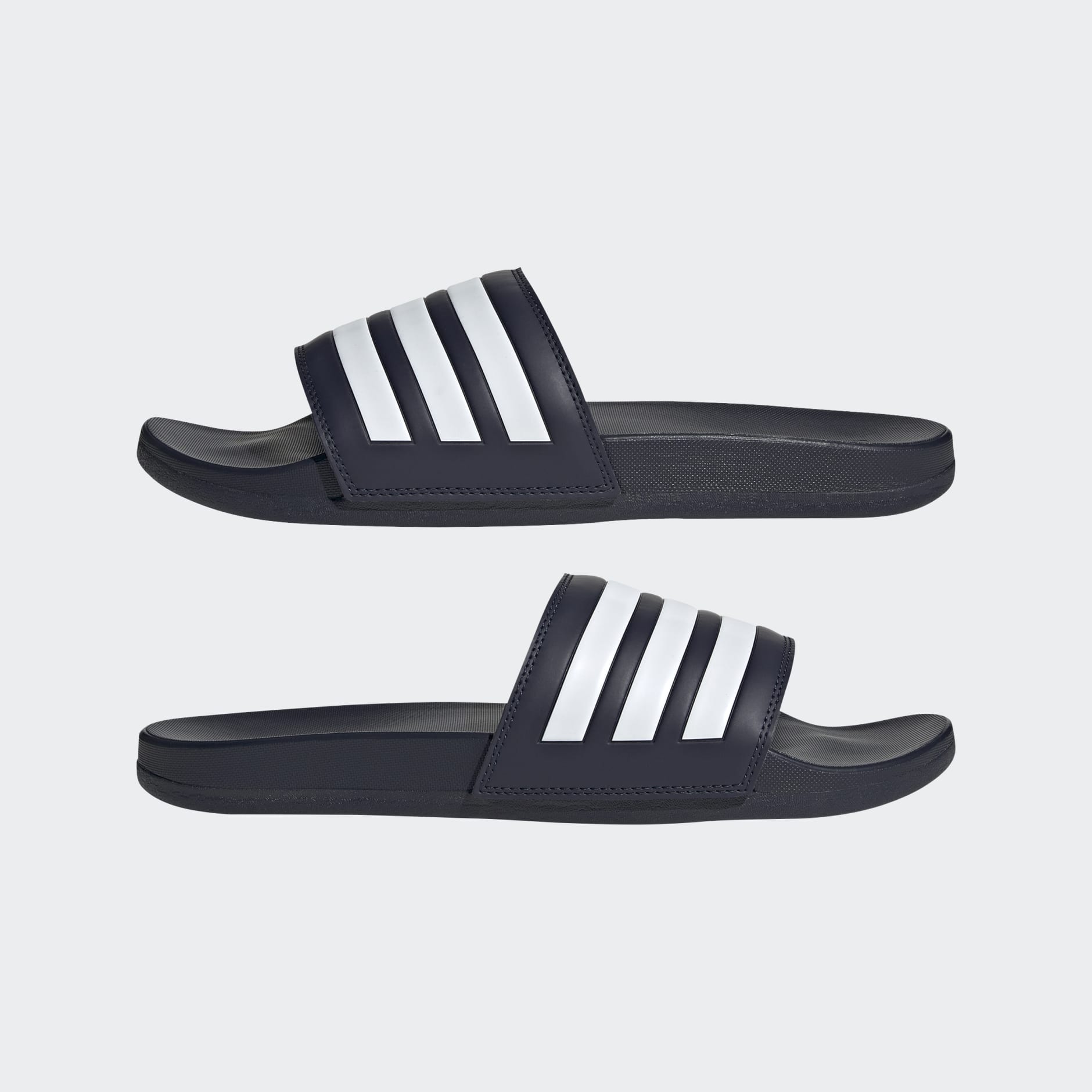 Adidas Adilette Comfort Slides Black And White