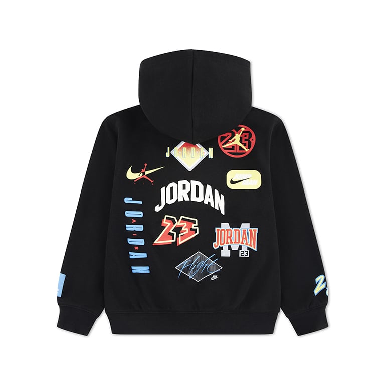 Jordan Boys MJ Dynasty Pull Over Hoodie In Black