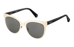 Max & Co Metallic Frame Unisex Sunglasses In Silver