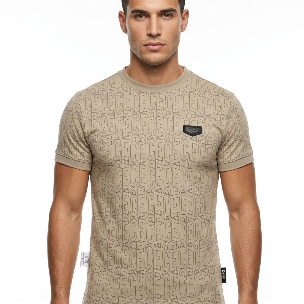 Enrico Coveri Mens 87 T-Shirt In Grey