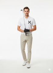 John Richmond Mens Catel Golfer In White