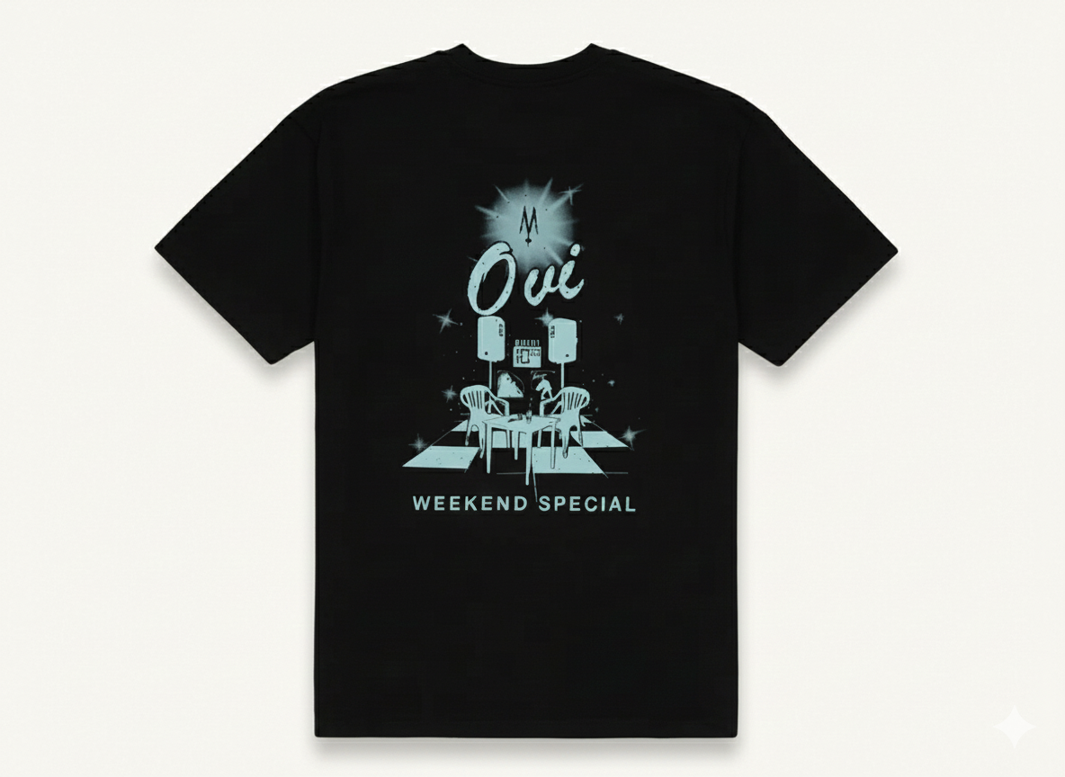 Tshepo Jeans Unisex Ovi Tarven T-Shirt In Black