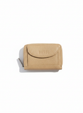 Bossi Womens Baobab Vegan Leather Zip Around Purse In Taupe