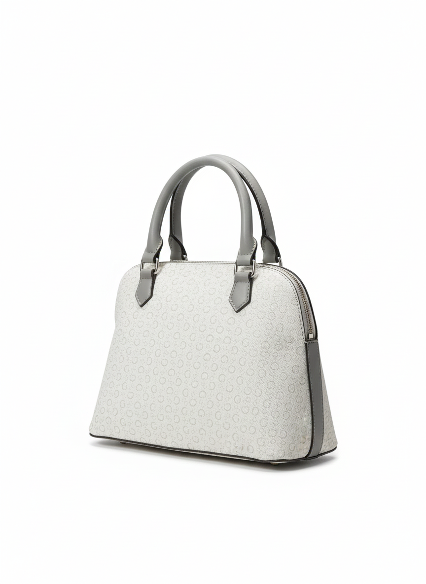 Guess Womens Jenai Dome Satchel In Dove Grey