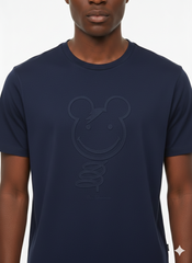 Ben Sherman Mens Embossed Bear T-Shirt In Navy