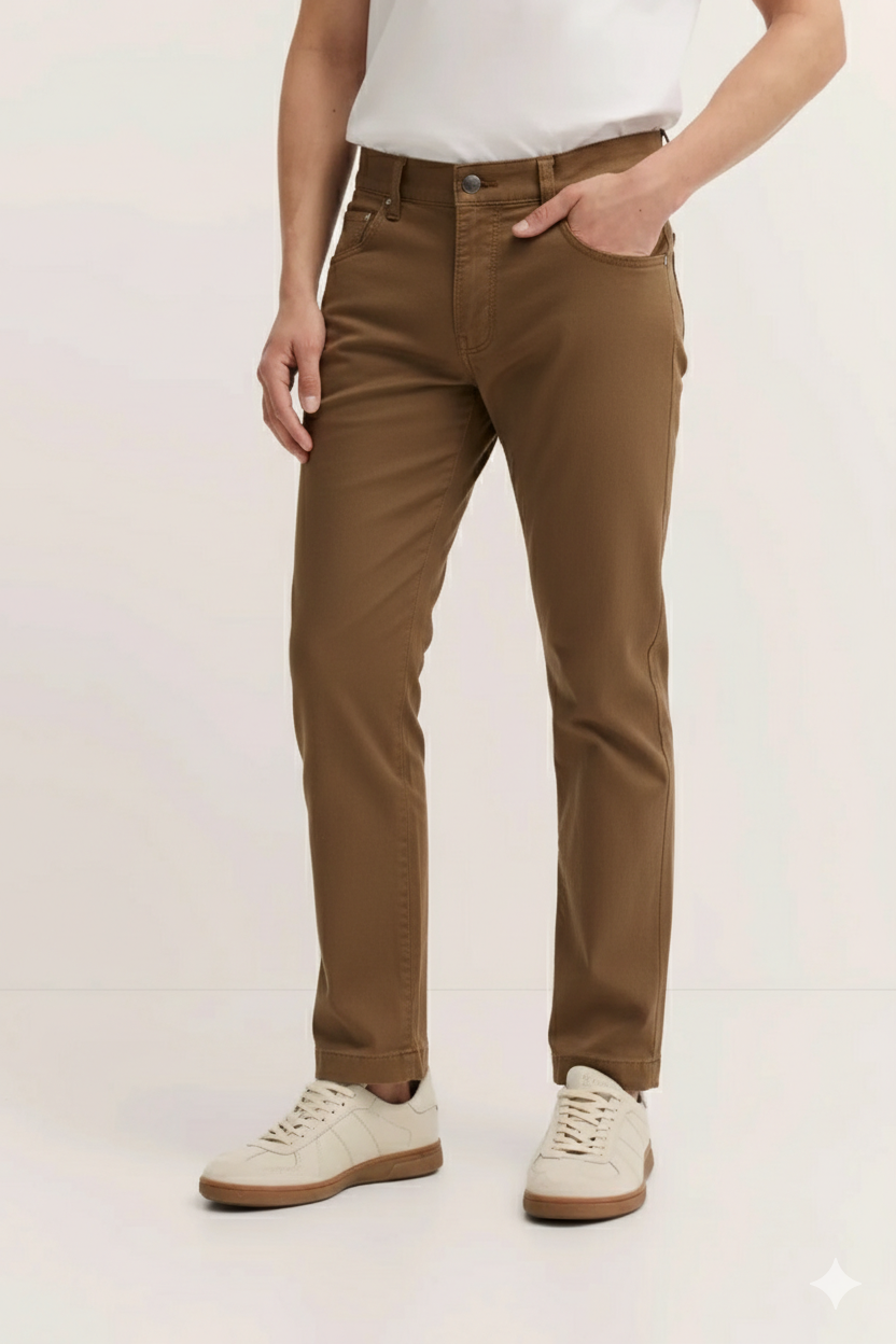 Bugatti Mens  Casual Trousers In Brown