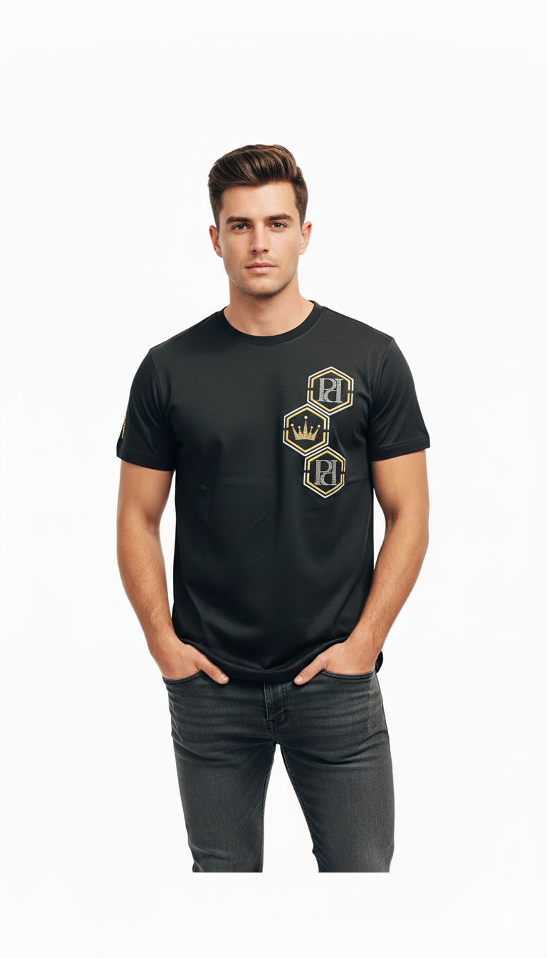 Pure Premium Mens Spinelli T-Shirt In Black