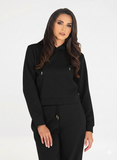 Guess Womens Peony Hoodie Sweater In Black