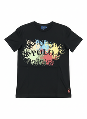 Polo Girls Paige Printed T-Shirt In Black