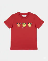 Ben Sherman Boys Happy Bears T-Shirt In Red