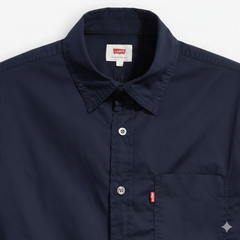 Levis Mens Classic 1 Pocket Shirt In Navy Blaze