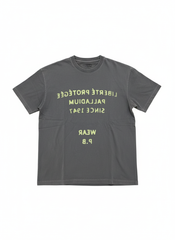 Palladium Mens Liberte Protégé Distressed T-Shirt In Charcoal