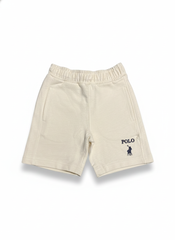 Polo Boys Luke Panelled Shorts In Sand