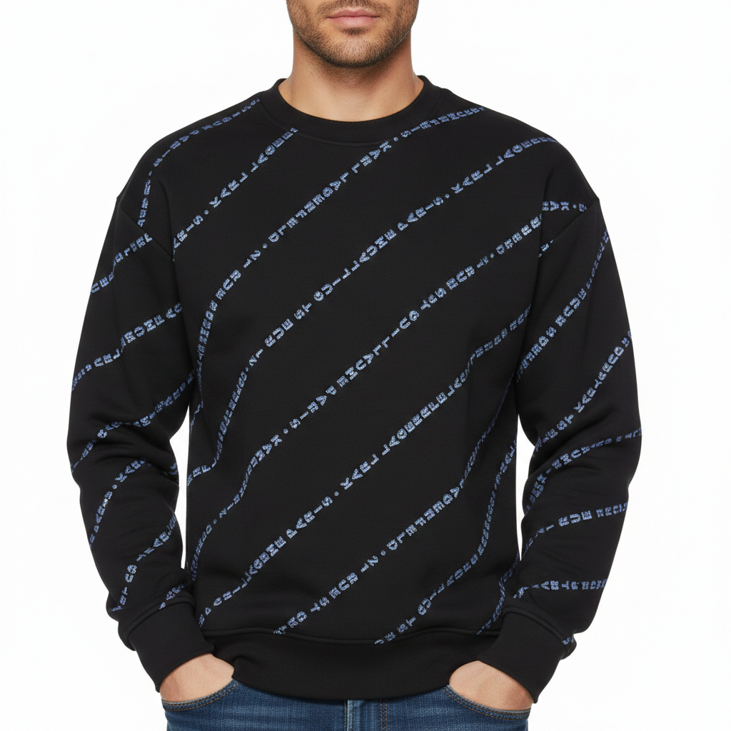 Karl Lagerfeld Mens Apol Logo Sweatshirt In Black
