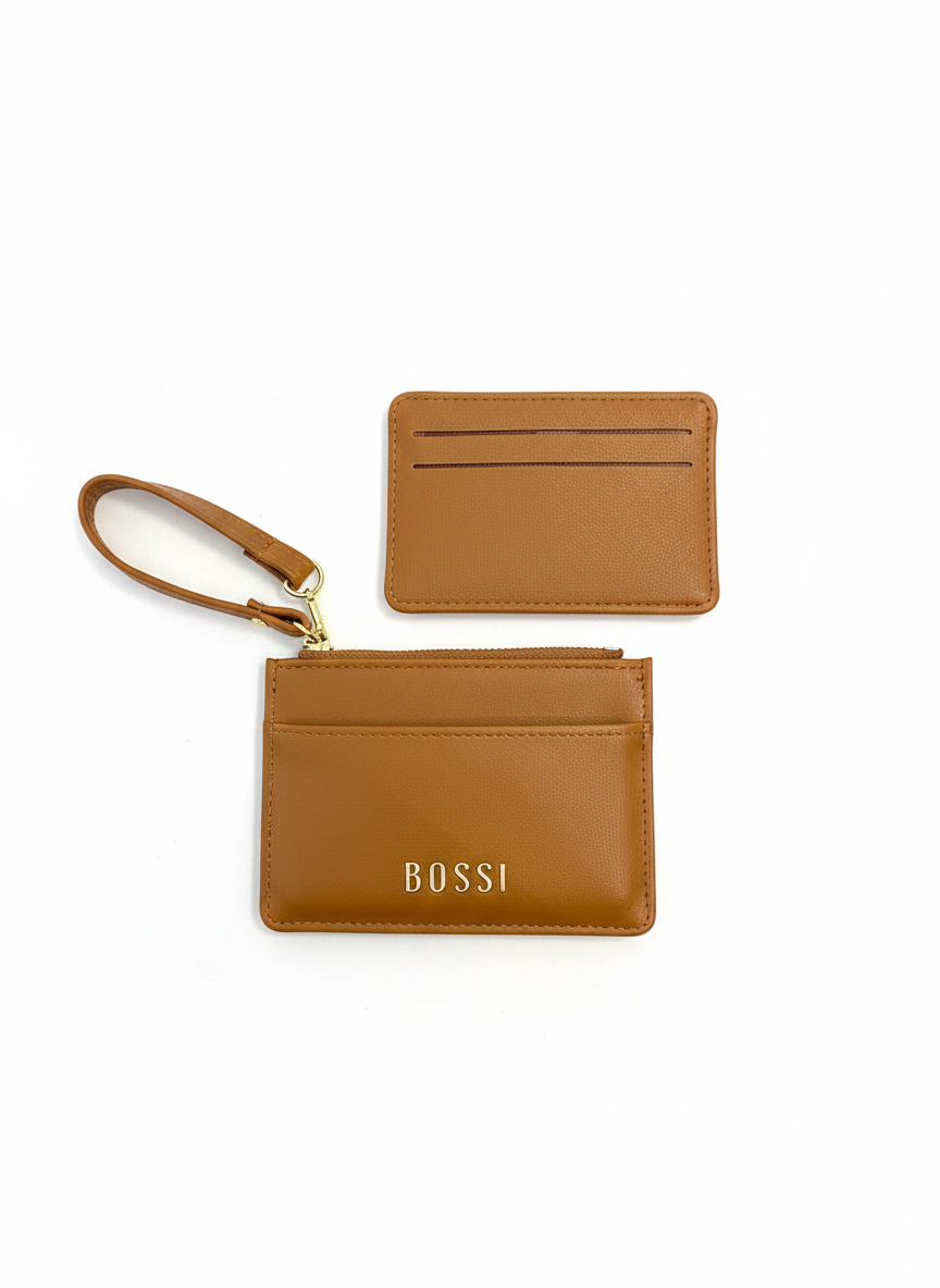 Bossi Womens Alessia PU Card Purse In Brown