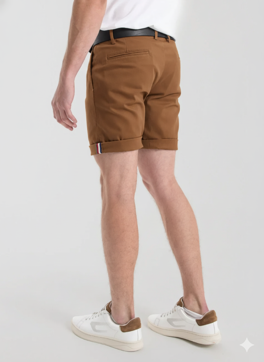 Ben Sherman Mens Chino Shorts In Walnut