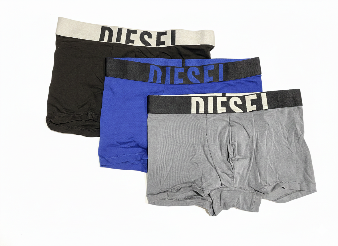 Diesel Mens Damien-D-Pop  3 Pack Boxers In Multicolour