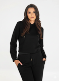 Guess Womens Peony Hoodie Sweater In Black