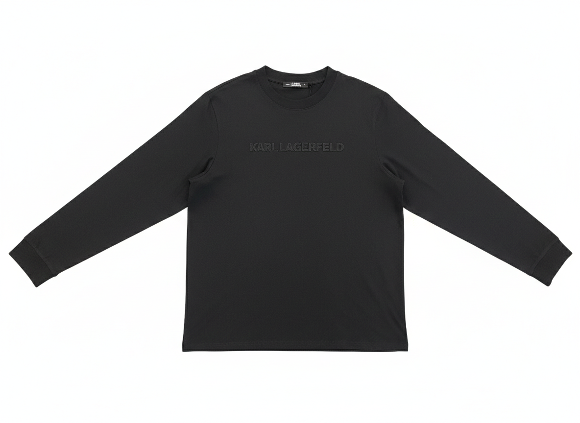 Karl Lagerfeld Mens Long Sleeve T-Shirt In Black