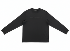 Karl Lagerfeld Mens Long Sleeve T-Shirt In Black