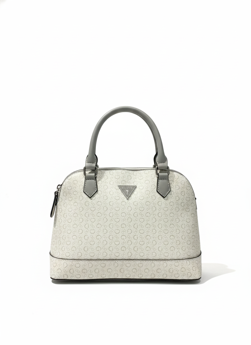 Guess Womens Jenai Dome Satchel In Dove Grey