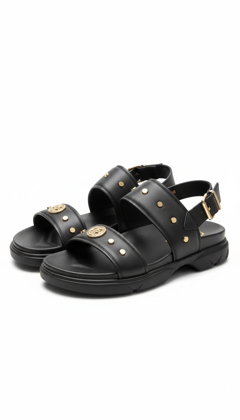 Vialli Mens Khalifa Sandals In Black