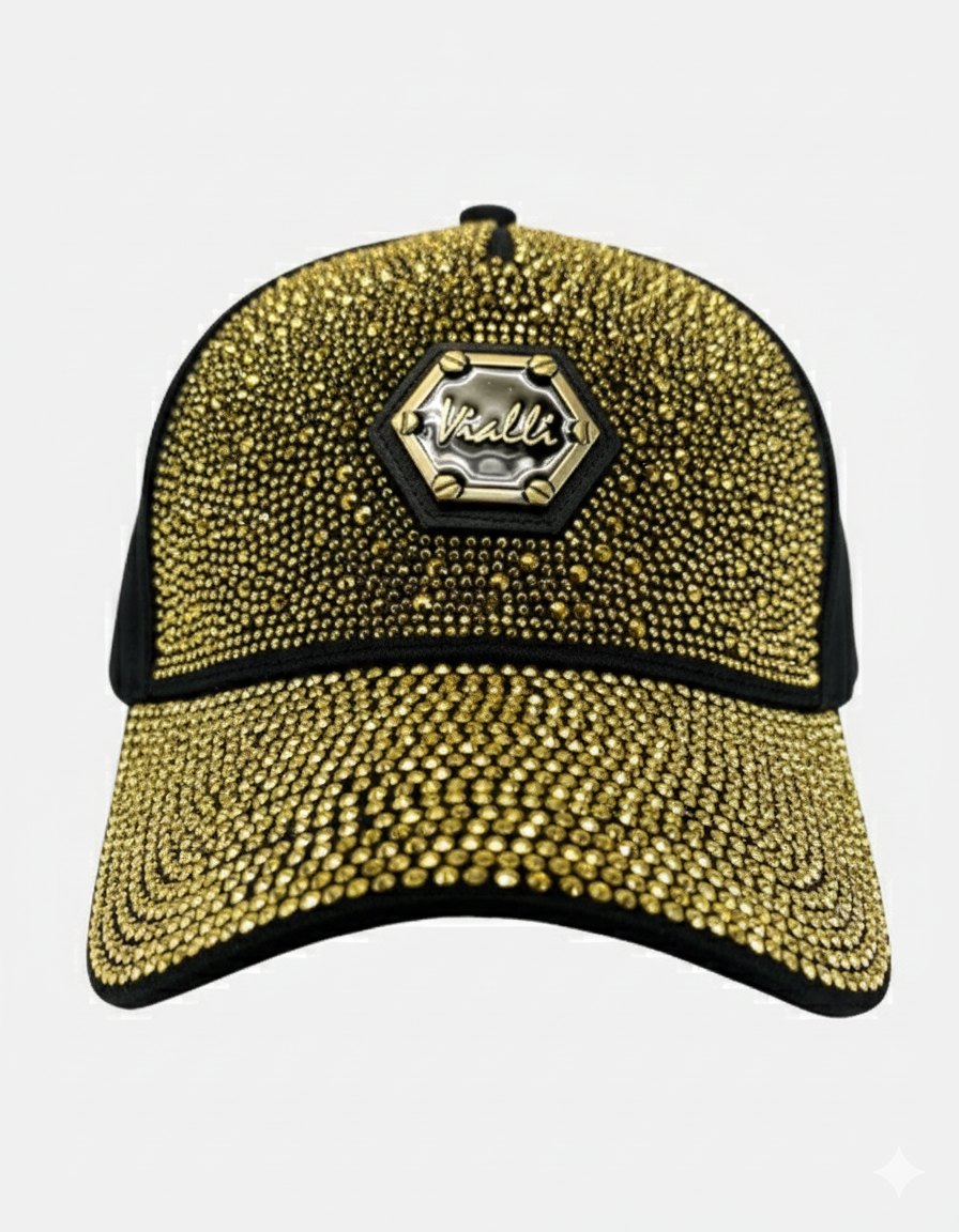 Vialli Mens Jewel Cap In Black