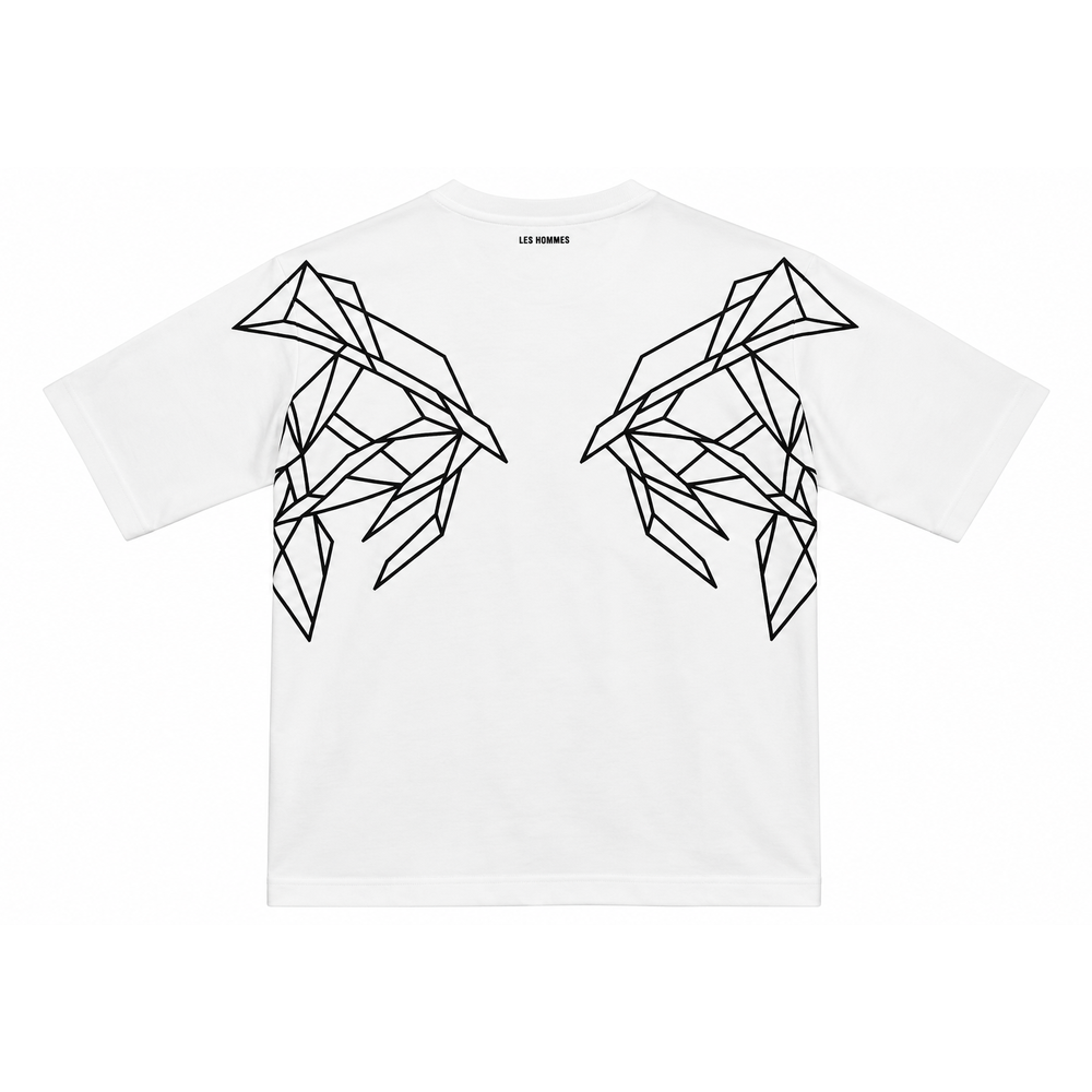 Les Hommes Mens T-Shirt In White