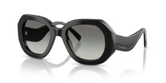 Giorgio Armani Round Sunglasses For Ladies In Black