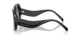 Giorgio Armani Round Sunglasses For Ladies In Black