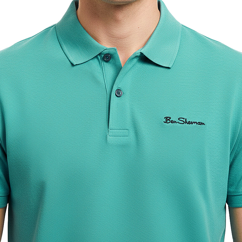 Ben Sherman Mens Golfer In Aqua