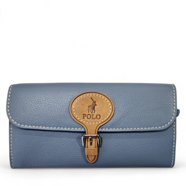Polo Benton Clutch Purse  Sky Blue
