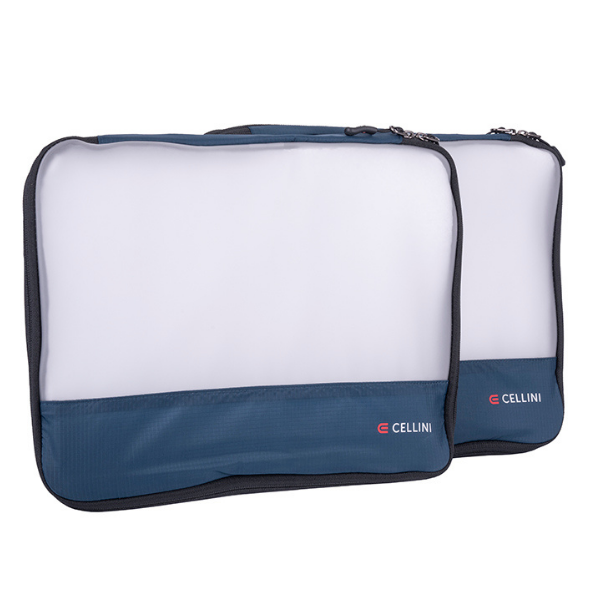 Cellini Travel Essentials 2 Large Packing Cubes In Blue