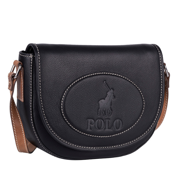 Polo Benton Flapover Bag Black/Tan