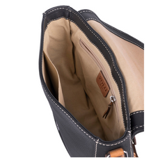 Polo Benton Flapover Bag Black/Tan