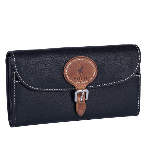 Polo Benton Clutch Purse  Black/Tan