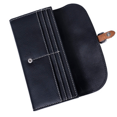 Polo Benton Clutch Purse  Black/Tan