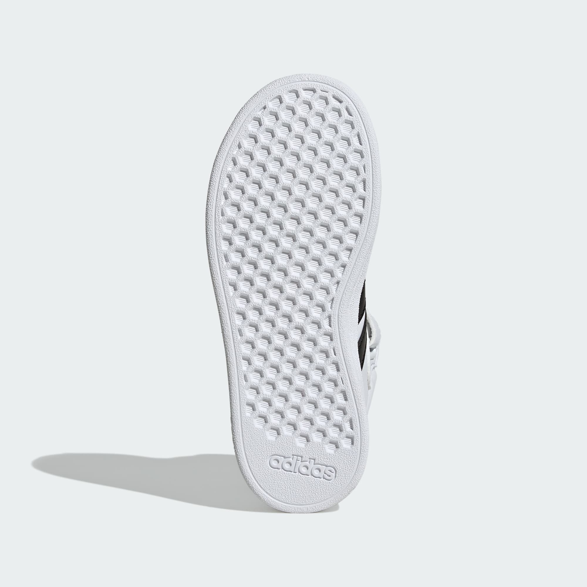 Adidas Boys Grand Court Mid Sneakers In White
