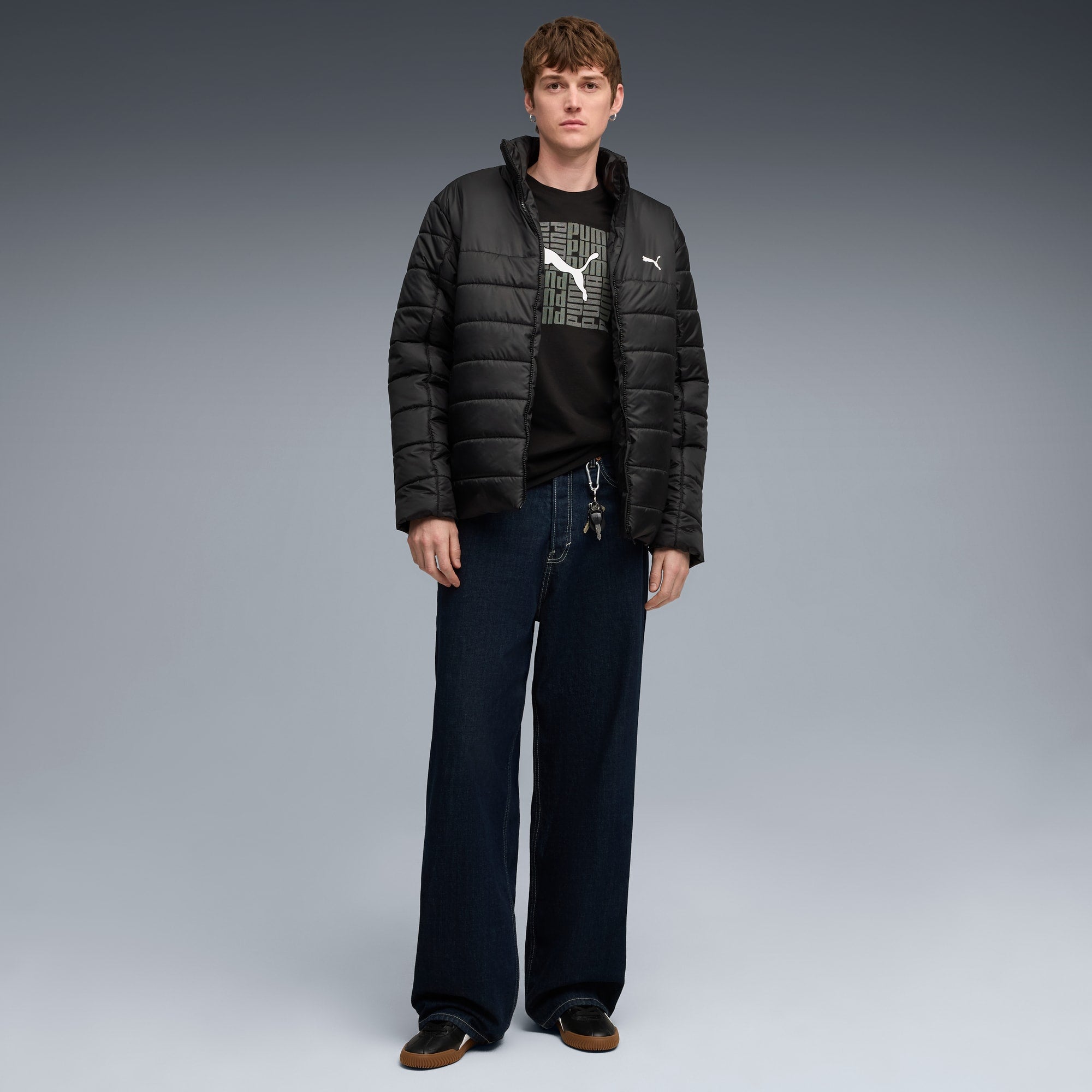 Puma Mens Black Graphic Box T-Shirt