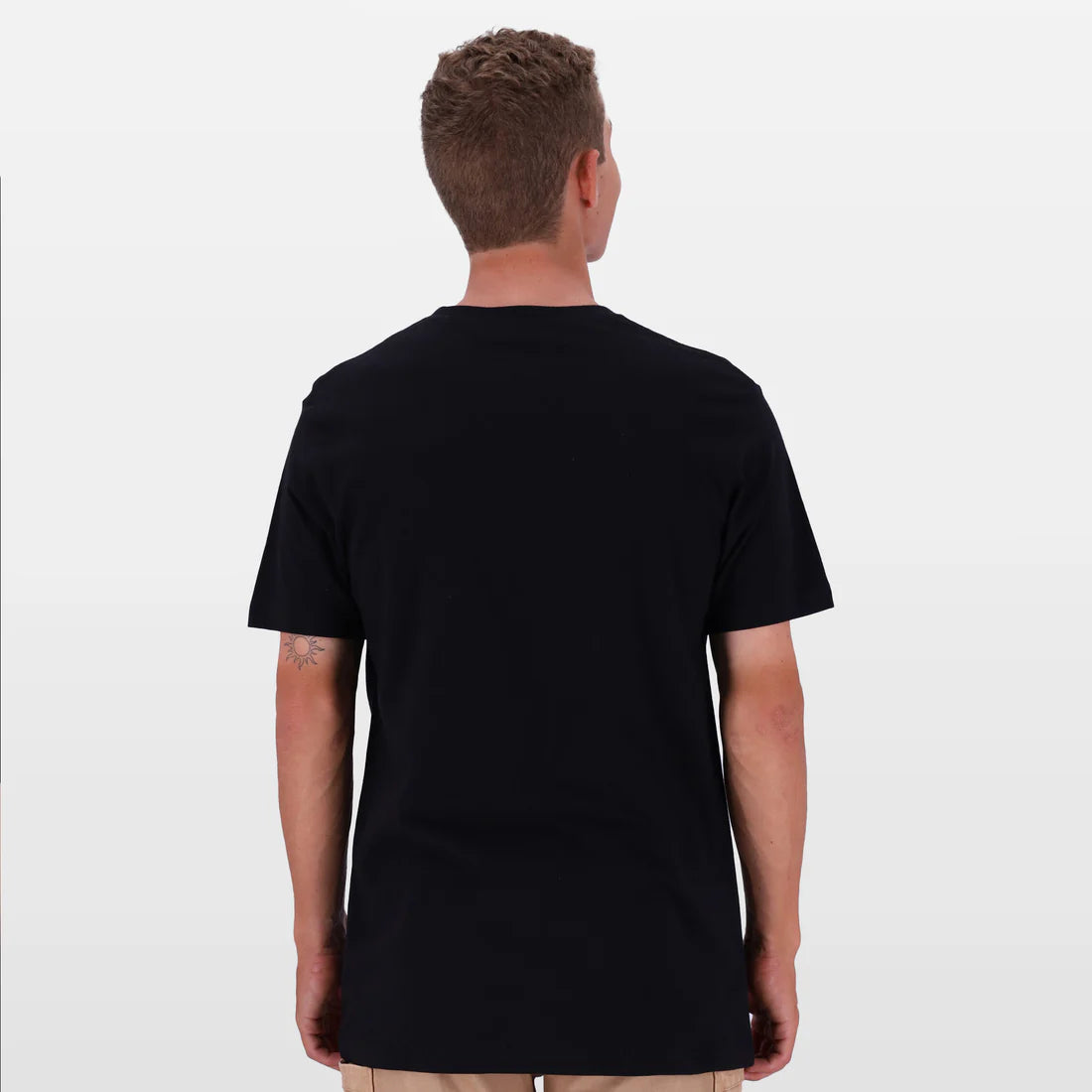 Salomon Mens Down Under Short Sleeves T-Shirt In Black/Olive