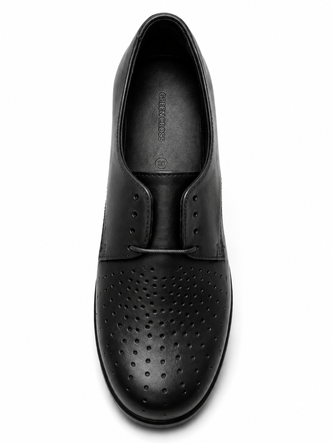 Green Cross Ladies Walker Shoes In Black
