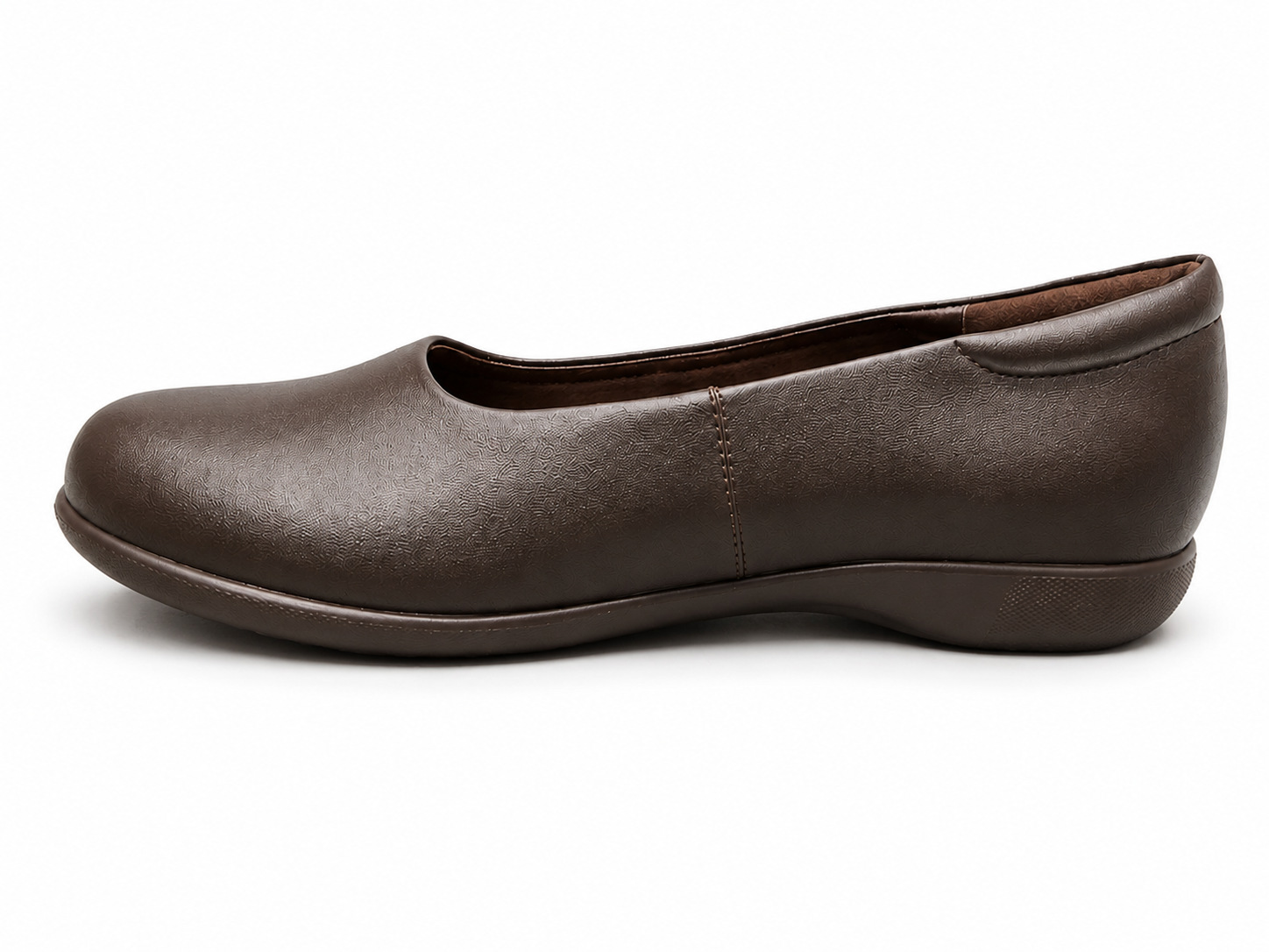 Green Cross Womens Flat Slip On Pump In Brown