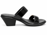 Green Cross Womens X2 Buckle Sandals In Black