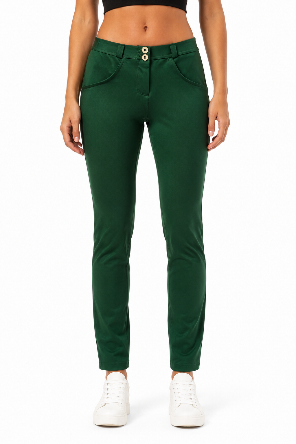 Freddy Womens Super Skinny Push Up Trouser In Green