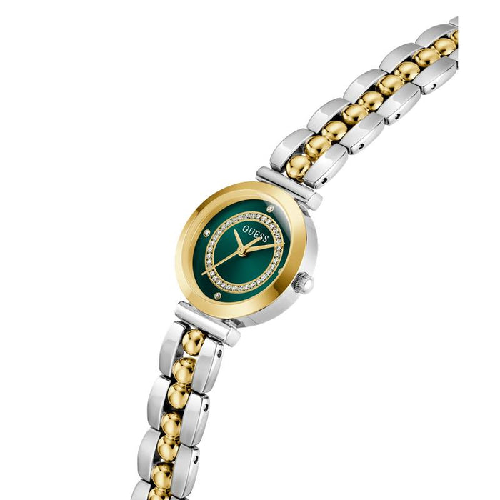 Guess Leena Two Tone Watch In Gold And Silver