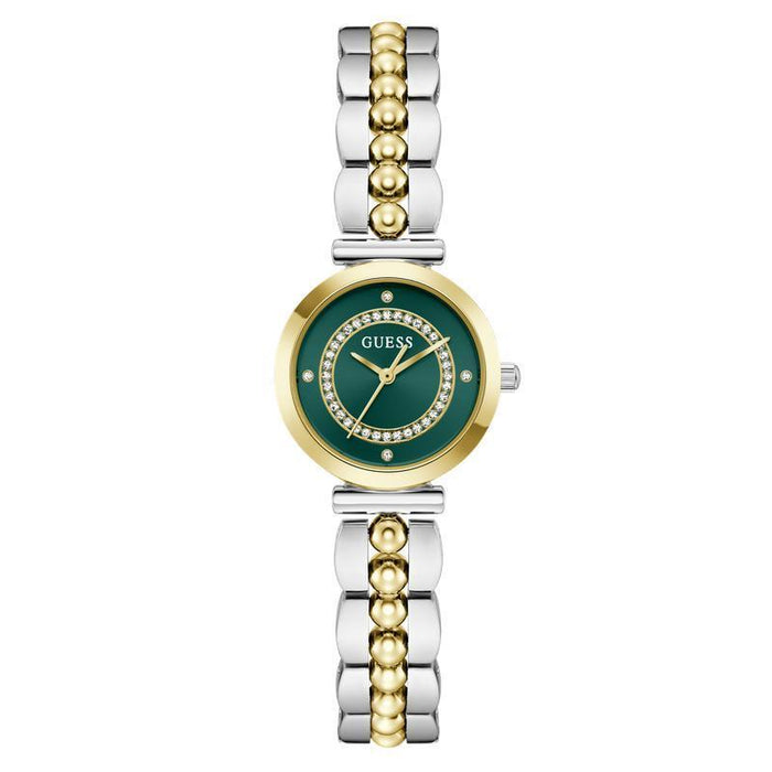 Guess Leena Two Tone Watch In Gold And Silver