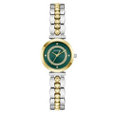 Guess Leena Two Tone Watch In Gold And Silver