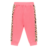 Guess Girls Printed Active Pants In Pink